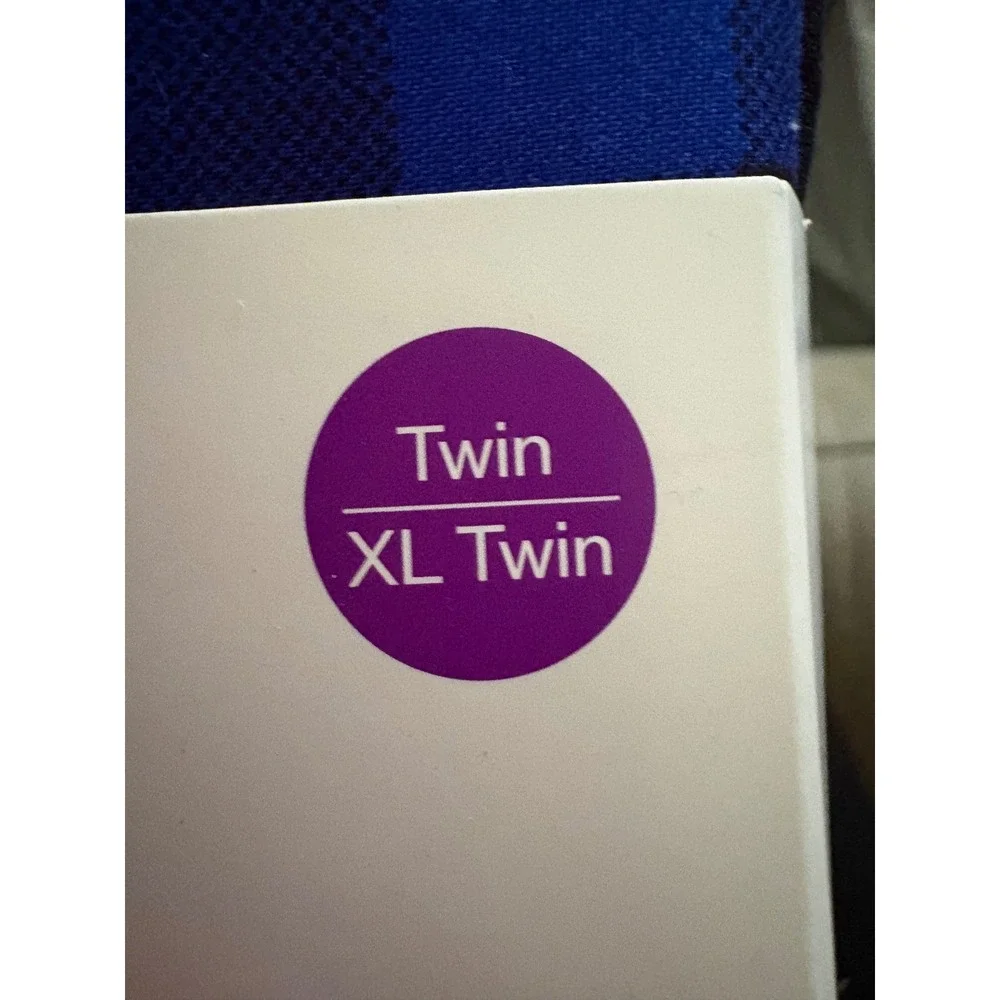 Room Essentials Microfiber Sheet Set Twin XL Twin Blue Black Buffalo Plaid 3pc